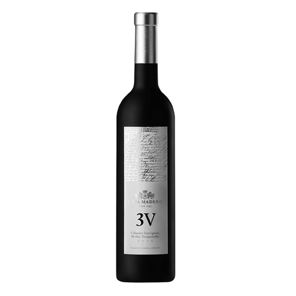 Botella de Vino Tinto 3V.